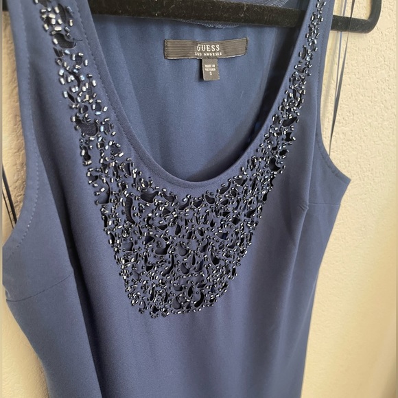 Guess Navy Beaded Dress
Style #W52K80W6ME0 - Picture 3 of 6